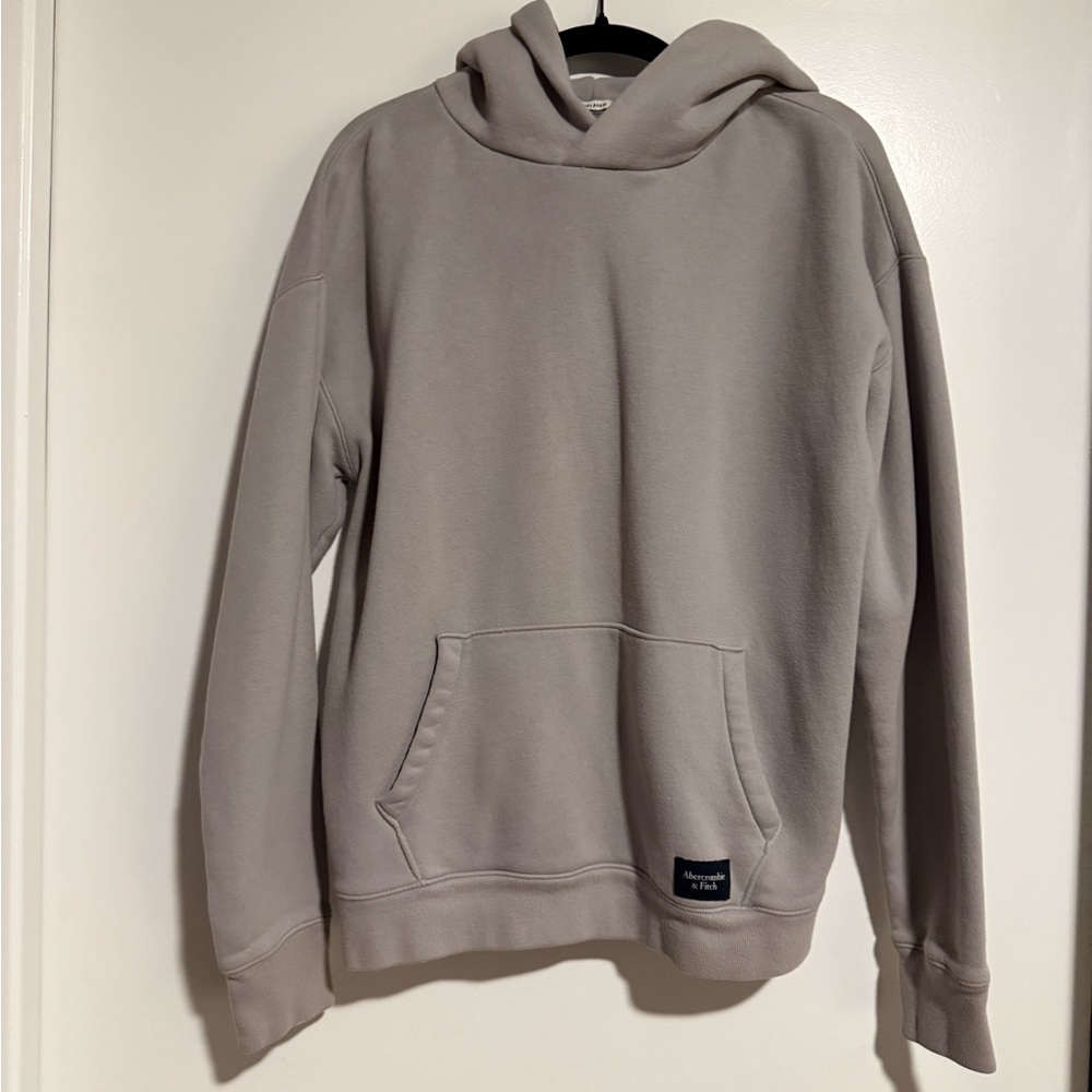 Abercrombie & Fitch Soft AF Gray Relaxed Hoodie
